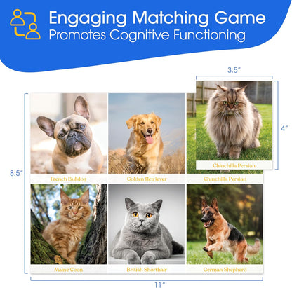 Keeping Busy Expressions Set 1 Dementia Activities for Seniors | Alzheimer Products for Elderly Patients | Fun Memory Game Toy & Cognitive Brain Puzzle for Senior Citizens w/Memory Loss or Alzheimers