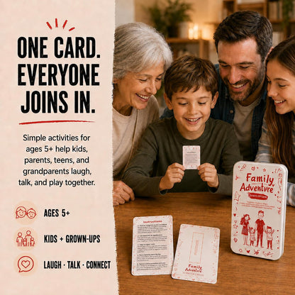Family Activity Cards, 50 Screen-Free Scratch-Off Activities