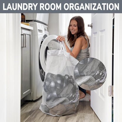 Goodpick 75L Laundry Basket with Wheels & Removable Wash Bag for Dorm | Rolling Laundry Basket with Handles for Dirty Clothes, Fodable Hamper for Laundry Room, Dorm Room Essentials, Grey