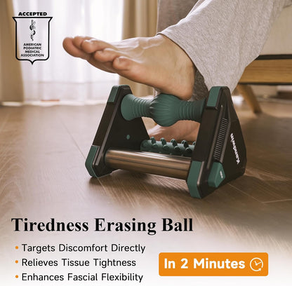 Icing Foot Roller Massager for Plantar Fasciitis Relief, Cold Therapy Massage Tool for Heel Arch Pain & Sore Tired Feet, Runners, Athletes, Standing Workers, Home Office Gym Use, Grey