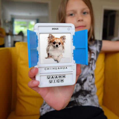 Logos Travel Game - Guess 100 Logos | Flash Cards with Slide Reveal Case | Card Game, Gift, Stocking Stuffer | Hours of Fun for Kids and Adults | Ages 6+