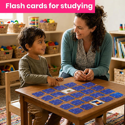 Menique Flags of the World Memory Matching Game – 100 Cards, 50 Countries & Capitals – World Flags Flash Cards for Kids & Adults – Color-Coded by Continent