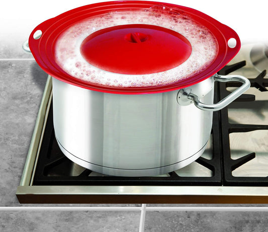 1 X Boil Over Safeguard - Silicone Lid Stops Pots and Pans from Messy Spillovers