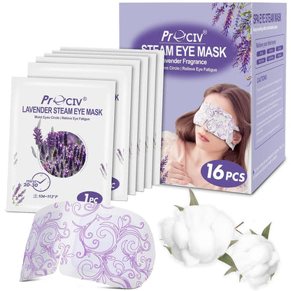 Steam Eye Mask,Warm Eye Compress for Dry Eyes Sleep Mask,Hot Auto Heated Eye Masks Relaxing Items for Women Moist Heat for Eyes Soothing Eye Fatigue,Disposable EyeMask for SPA Essentials