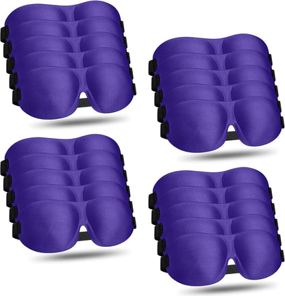Bonuci 20 Sleep Mask for Women 3D Eye Mask, Dark Purple