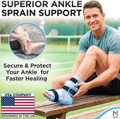 Ankle Ice Pack Wrap for Foot Pain Relief and Feet Injuries - by Mata1