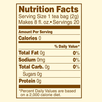 Celestial Seasonings Raspberry Zinger Herbal Tea, Caffeine Free, 20 Tea Bags Box