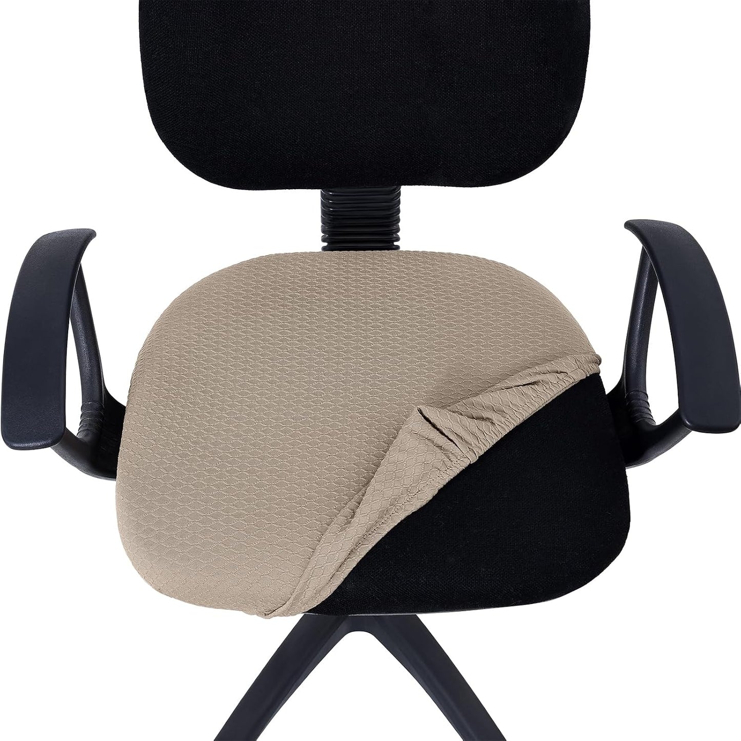Smiry Office Computer Chair Armrest Covers, 2PCs Anti-dust Arm Rest Pad | Removable Washable Desk Chair Arm Pad Covers, Grey