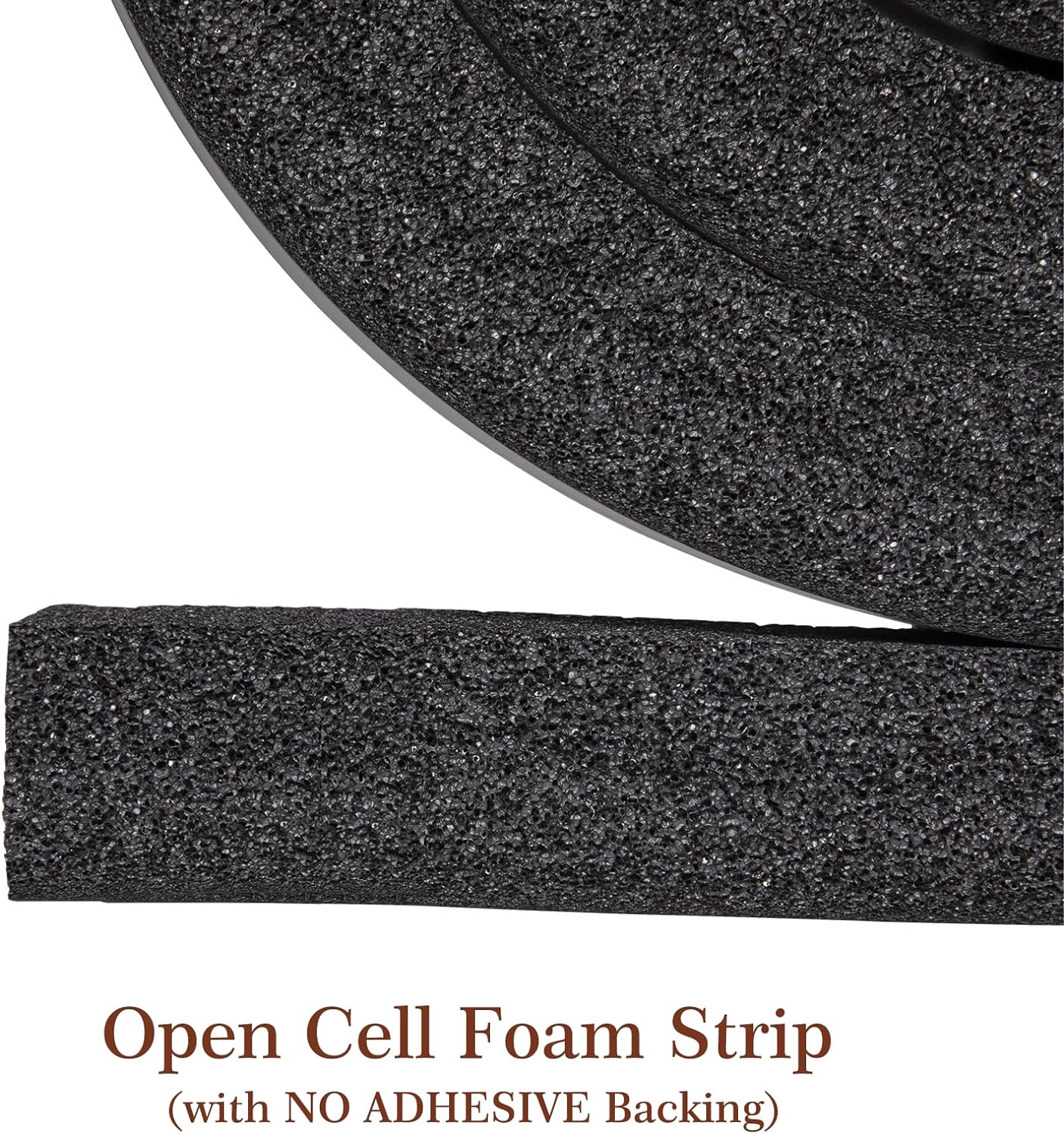 Yotache Open Cell Foam Air Conditioner Insulation Seal Strip 2"x1", 6.5 Ft | Non-Adhesive, Air Conditioning Weather Strip