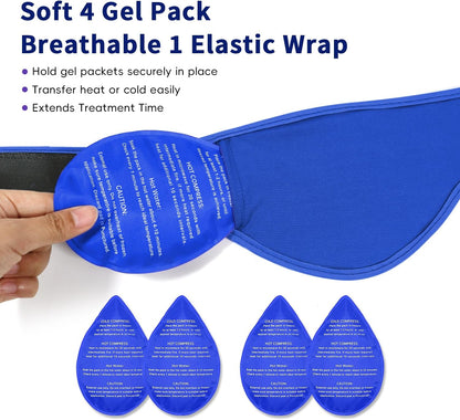 Wisdom Teeth Ice Pack Head Wrap for Pain Relief - Cold Hot Therapy for Face