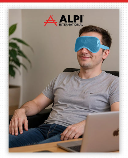 Alpi Plush Gel Beads Hot/Cold Eye Mask, Relaxation & Tension Comfort