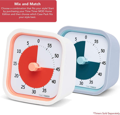 TIME TIMER Home MOD – 60-Minute Visual Timer Home Edition, Silent Operation Study Tool for Kids Desk, Homeschool Supplies, Office & Meetings (Fern Green)