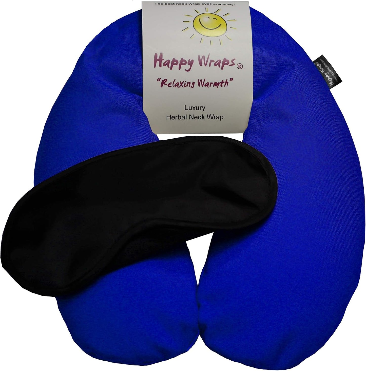 Microwavable Unscented Flax Seed Neck Wrap & Free Sleep Eye Mask - Hot Cold Heating Pad for Shoulder & Neck Pain Relief Pillow - Stress & Migraine Relief - Heat or Freeze - Pink