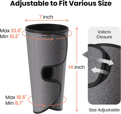 SHINE WELL Leg Compression Massager for Circulation and Pain Relief Fsa, Air Compression Calf Massager with 3 Modes 3 Intensities 2 Timing, for Restless Legs Syndrome Relief, Wellness Gift for Mom Dad
