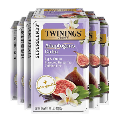 Twinings Adaptogens Calm Ashwagandha Fig & Vanilla Tea Bags (1 Pack)