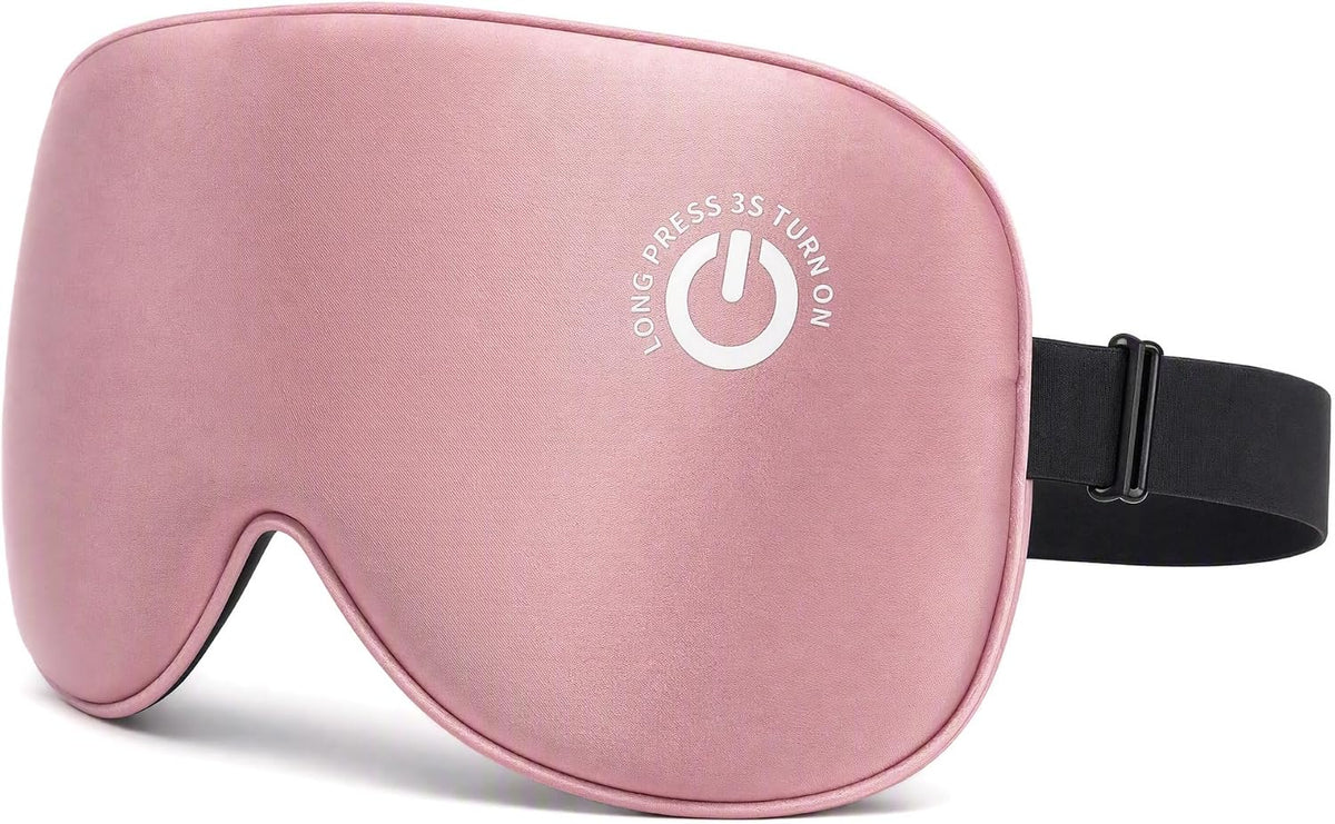 Heated Eye Mask for Dry Eyes, FSA-HSA Eligible, Cordless Rechargeable Warm Compress, 100% Mulberry Silk Removable Cover, 3 Heat Settings 95-131°F, 20-Min Auto-Off, USB-C, Stye & Sleep