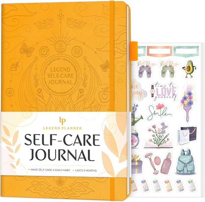 Legend Self-Care Journal – Guided Daily Reflection Journal to Support Mental & Physical Health – Daily Mood, Meditation & Personal Development Notebook – 7.1x10.5”, Lasts 3 Months (Turquoise)