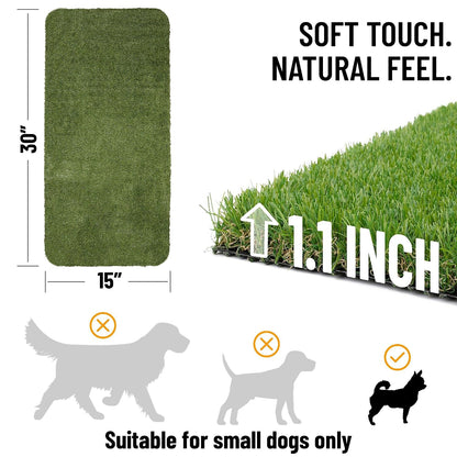 Ottomanson 15" x 30" Multi-Purpose Boot Tray – Waterproof Shoe & Pet Feeding Spill Tray, Litter Box & Pee Pad Holder, Painting & Planting Mat, 1.2" Raised Edge Floor Protection