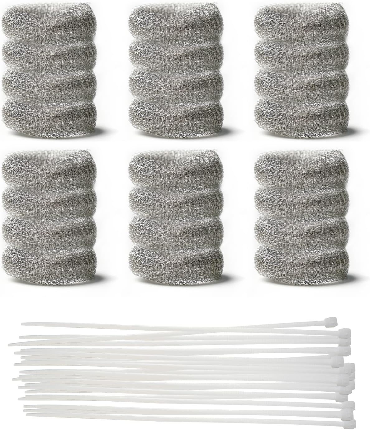 48 PCS Washing Machine Drain Lint Trap, Lint Traps, Lint Catcher for Washing Machine, with 48 Nylon Cable Ties