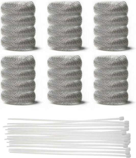 48 PCS Washing Machine Drain Lint Trap, Lint Traps, Lint Catcher for Washing Machine, with 48 Nylon Cable Ties