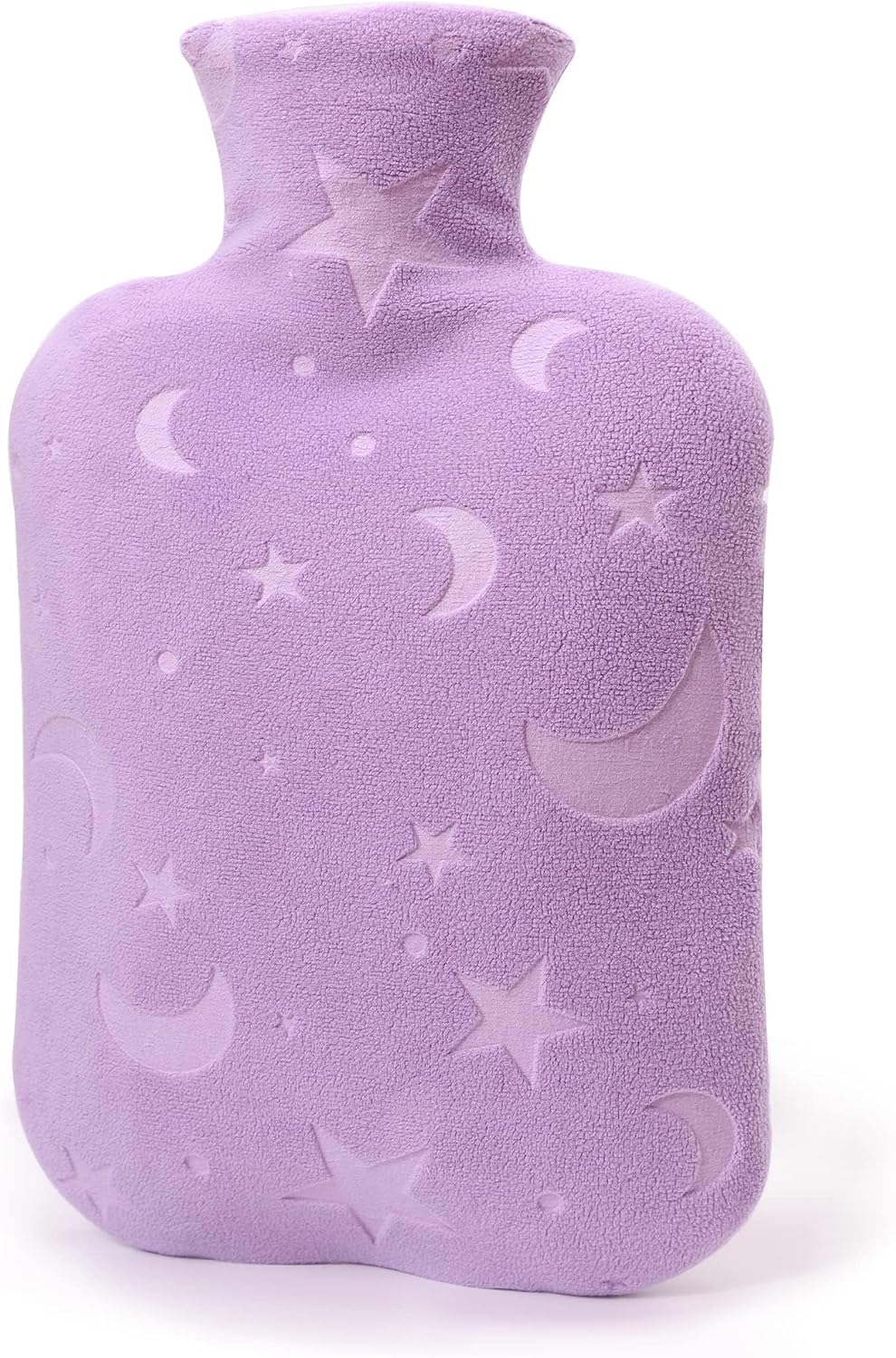 Hot Water Bottle with Soft Cover, 2L Hot Water Bag for Menstrual Cramps, Neck and Shoulder Pain Relief, Hot and Cold Therapies, Hand Feet Warmer, Blue