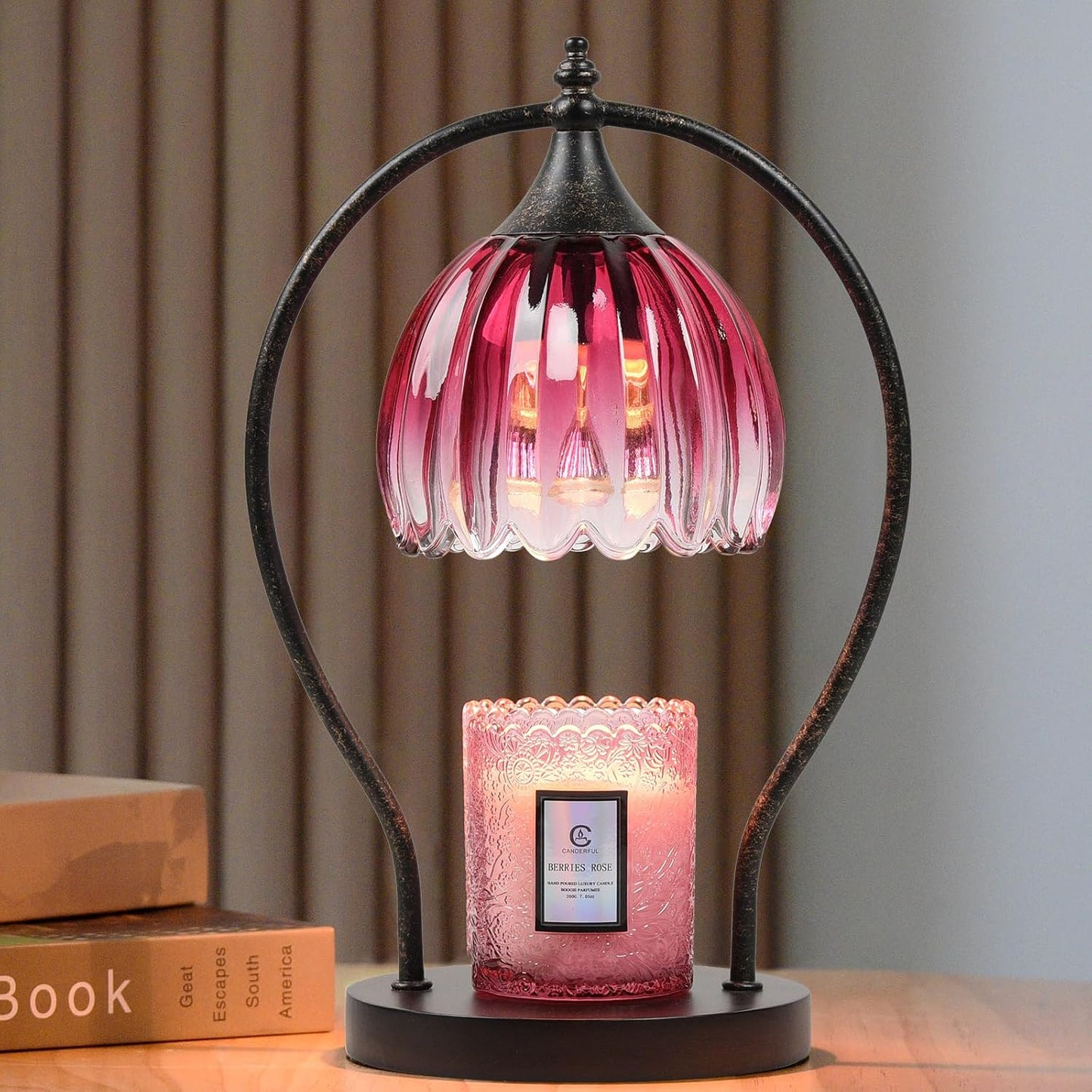 GOODBUY Candle Warmer Lamp with Timer Dimmable: Electric Candle Warmer Birthday Gifts for Women Mom - Candle Lamp Warmer House Warming Gifts New Home Decor - Wax Warmer for Jar Candles with 2 Bulbs