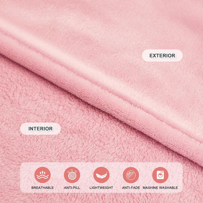 IFNOW Fleece Wearable Blanket with Sleeves, Oversized Snuggle Robe