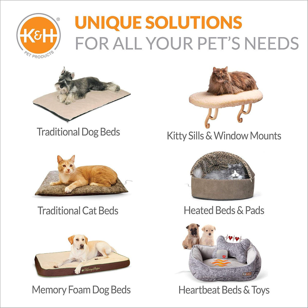K&H Pet Bed Warmer, Microwavable Pet Heating Pad, 9x9in Blue