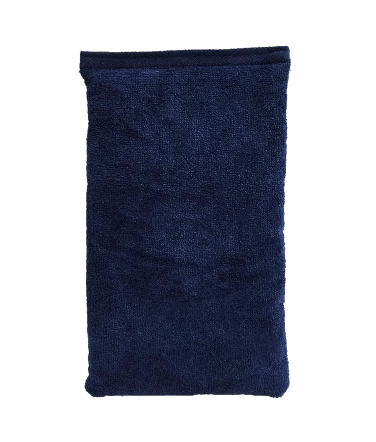 Microwavable Heating Pad, Rice Filled, Plush Cotton Cover, Natural, No Scents Added, Handcrafted in the USA, Back, Neck Pain, Arthritis, Cramps (Navy Blue)
