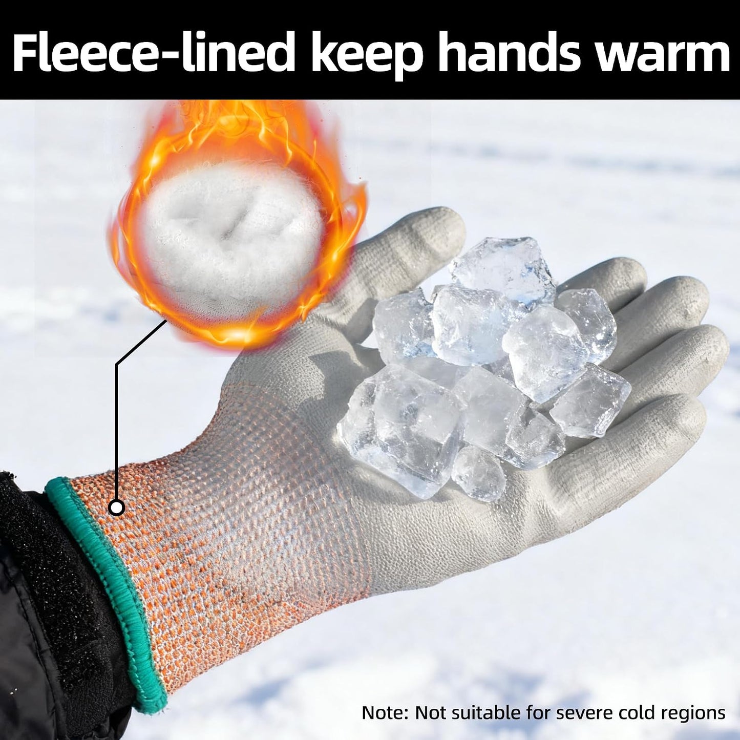 Schwer 12 Pairs A5 Cut Resistant Gloves, Non PFAS & Fiberglass，CR3088, L | Non PFAS Fiberglass, PU Coating, Strong Grip, Abrasion Resistant, for Glass Cutting, Warehouse Handling, Gardening Work