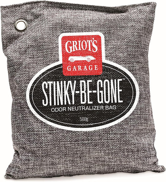 Griot's Garage Stinky-Be-Gone Odor Neutralizing Bag, Deodrizer and Moisture Absorber for Cars, Closets, Garages, or Cabinets, Reusable, 500g