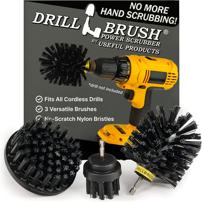 Cordless Power Spin Scrubber Drill Attachment - Electric Dish Scrubber Spin | Medium Drill Brush Attachments for Cleaning Tile, Grout, Dishes, Pots, Pans, Air Fryers, Fish Tanks, Boat Seats & Boat Hulls