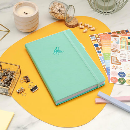 Clever Fox Positivity Journal for Women, 5-minute Gratitude, Seashell