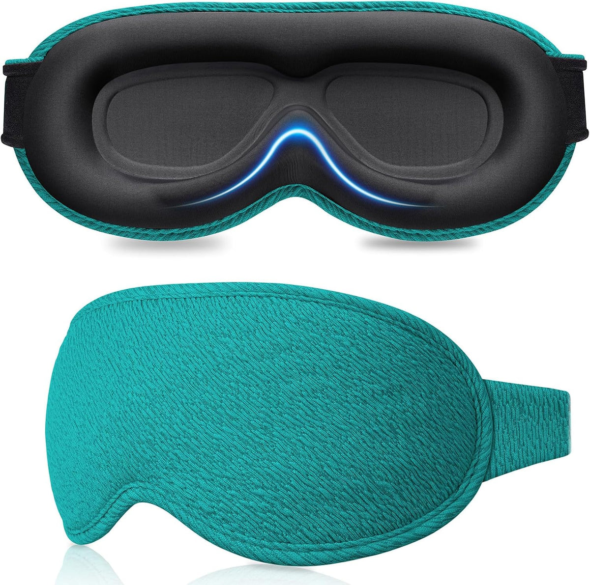 Gritin 100% Blackout Sleep Eye Mask for Women Men, Zero Pressure Sleep Mask