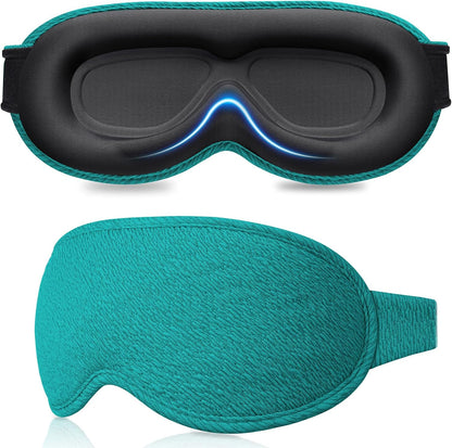 Gritin 100% Blackout Sleep Eye Mask for Women Men, Zero Pressure Sleep Mask
