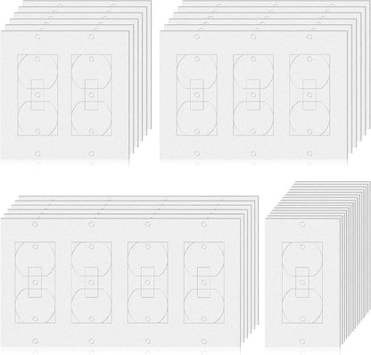 Tondiamo 74 Pcs Wall Plate Insulation and Draft Sealers Foam Insulation Pads Electrical Outlet Light Switch Covers Wall Gasket Without Adhesive