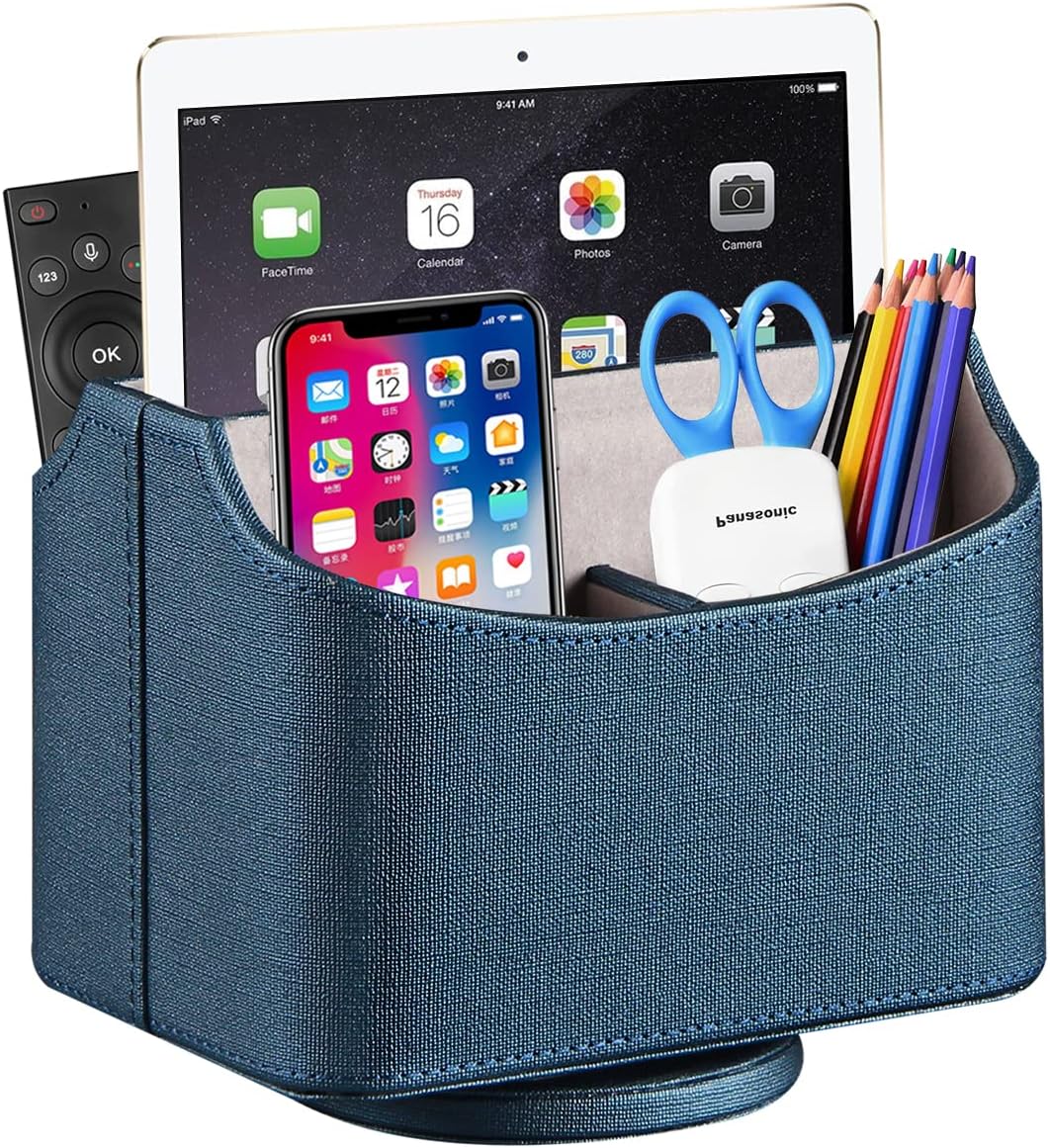 360° Rotatable Remote Control Holder,TV Remote Caddy for Nightstand Table