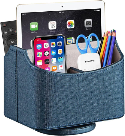 360° Rotatable Remote Control Holder,TV Remote Caddy for Nightstand Table