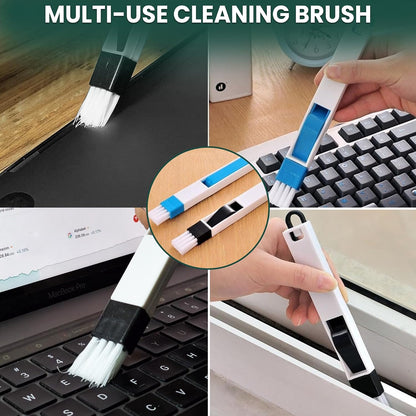 8 Pcs Crevice Cleaning Brush Set – Hard Bristle Cleaning Tools for Grout, Gaps & Narrow Spaces – Multi-Purpose Grout Brush, for Cleaning Bathroom, Shower, Window Tracks, Kitchen | Multi-Purpose Grout Brush for Bathroom, Shower, Window Tracks & Kitchen