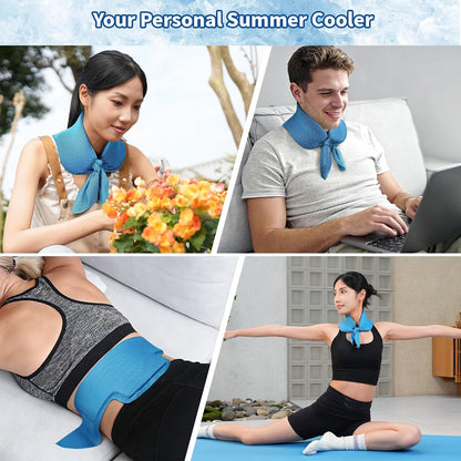 Widened Cooling Neck Wraps Long Lasting Neck Ice Pack Wrap