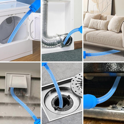Ronsit Dryer Cleaner Vent Brush-75cm Flexible Dryer Vent Cleaner-Long Brush | Refrigerator Condenser Coil Brush Long Flexible Refrigerator Coil Cleaning Brush