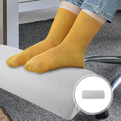 Knee Leg Pillow for Sleeping, Half Moon Bolster Pillow Memory Foam Pillows Lumbar Support Footrest Cushion for Back Hip Ankle Semi Roll Grey