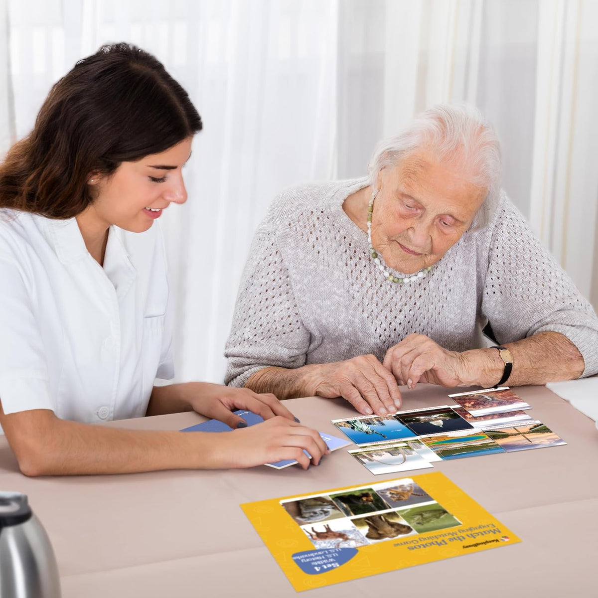 Keeping Busy Expressions Set 1 Dementia Activities for Seniors | Alzheimer Products for Elderly Patients | Fun Memory Game Toy & Cognitive Brain Puzzle for Senior Citizens w/Memory Loss or Alzheimers