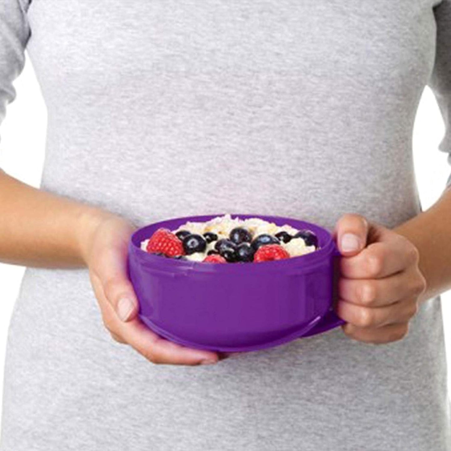 Sistema Microwaveable 940mL Noodle Bowl, Round Microwave Container with Lid & Steam-Release Vent, Cooks Pasta, Soup, Stew & More, Dishwasher & Freezer-Safe, BPA-Free