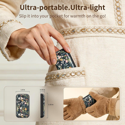 LERAT Hand Warmers Rechargeable,2 Pack Electric Hand Warmers,3-Second Fast Heating,3 Heat Settings,Portable & Lightweight Gifts for Women Men,Outdoor,Camping,Hiking,Skiing,Hunting,Travel