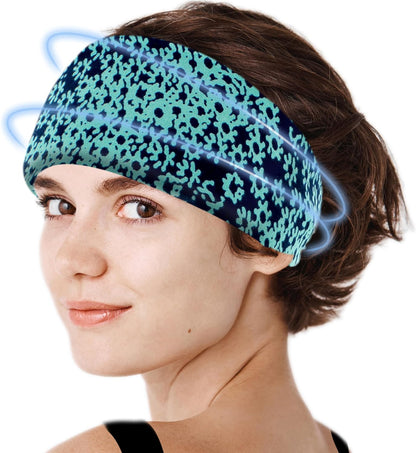 Crimmy Migraine Relief Cap, Headache Ice Pack Headband, Cold Face Eye Mask