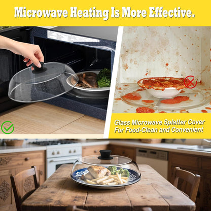10in Glass Microwave Cover for Food,Glass Microwave Cover,Food Grade