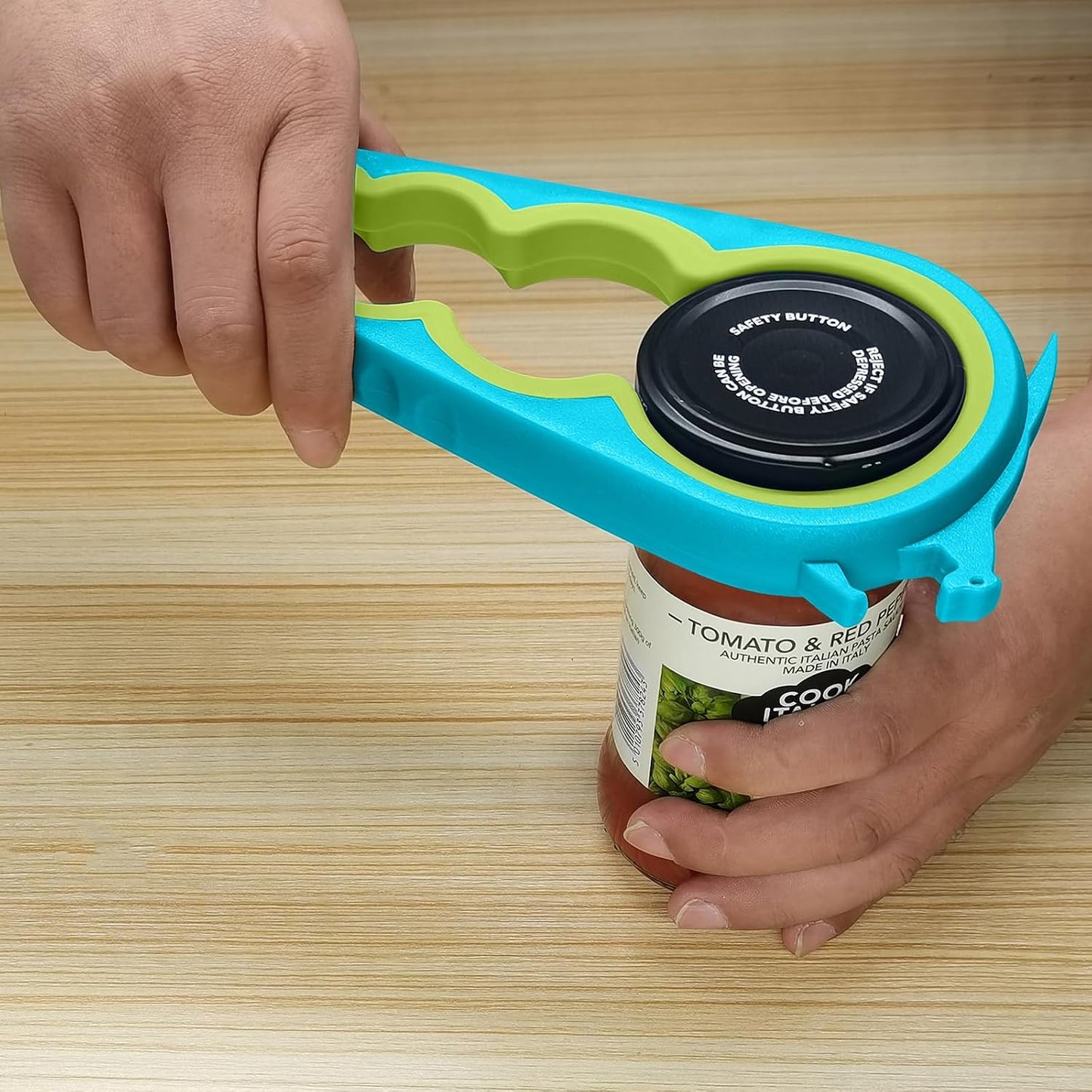 Jar Opener for Weak Hands, 5 in 1 Bottle Opener for Seniors with arthritis | Multifunctional Adjustable Lid Opener with Non-Slip Rubber Gripper Pad – Effortlessly Opens Jars, Bottles & Pop-Top Cans
