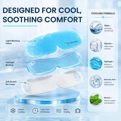Eye Serenity Steam Eye Mask, Heated Eye Mask Fast Relief for Stye Unscented