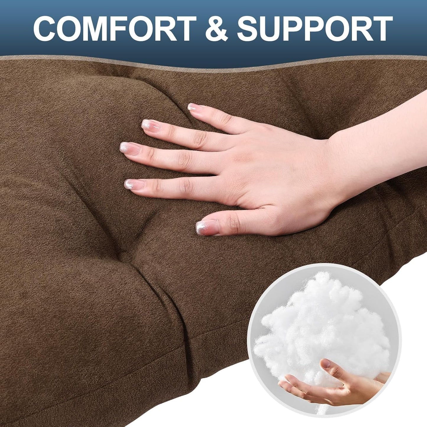 Back Pillow for Recliner Lumbar Support Pillow Soft and Fluffy Back Support Cushion Thick Lumbar Cushion for Chairs, Recliners,Sofa, Couch and Bed for Pain Relief